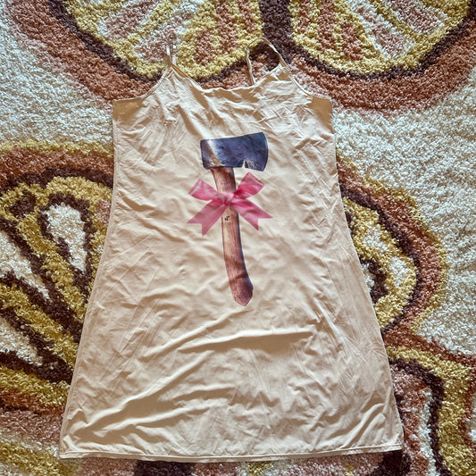Hatchet Bow Slip Dress (XL)