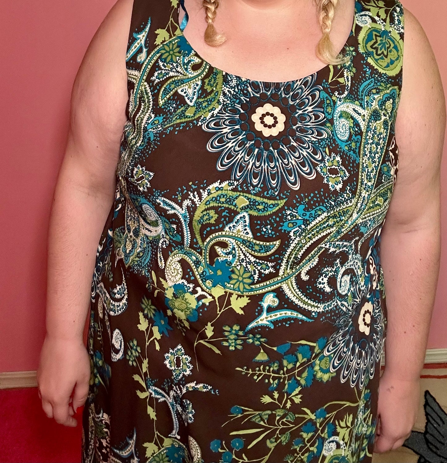 Brown Paisley Dress (20W)
