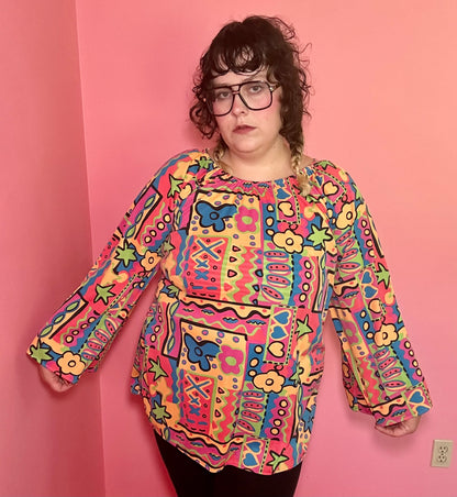 Groovy Colorful Top (2X)