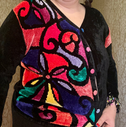 Stain Glass Sweater Cardigan (XL)
