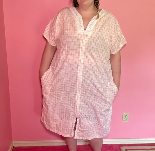 Pink Plaid Nightgown (3X)