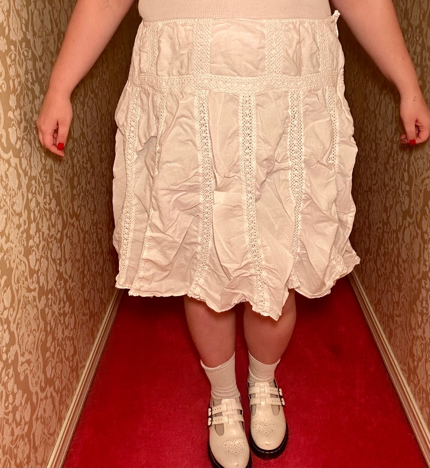 White Boho Skirt (26/28)