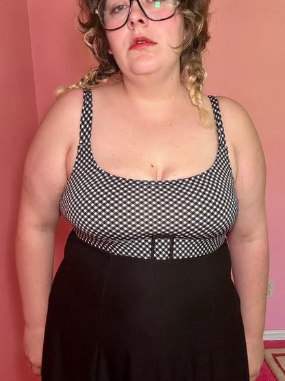 Gingham Swim Dress (14W)