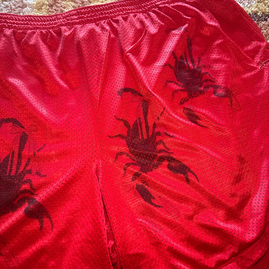 Red Scorpion Basketball Shorts (4XL)