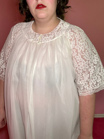 Bridal 60s White Lingerie Set (XL)
