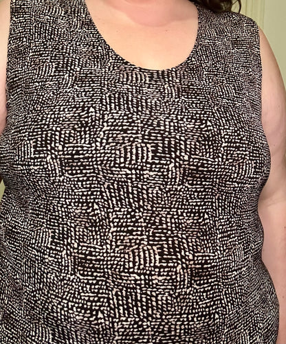 Black and White Graphic Tank (L)