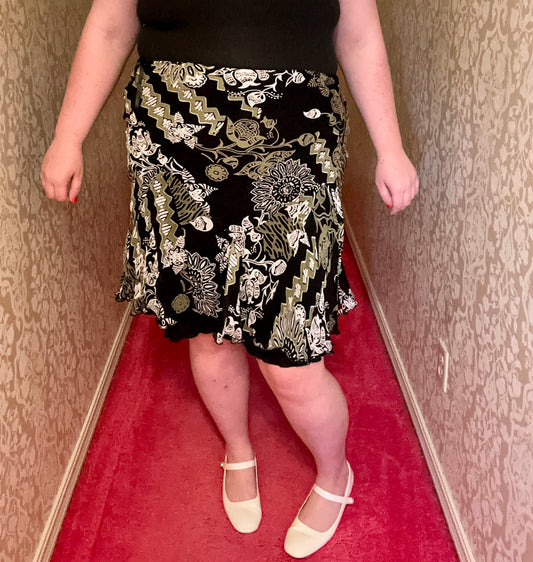 Green Floral Fairy Skirt (L)