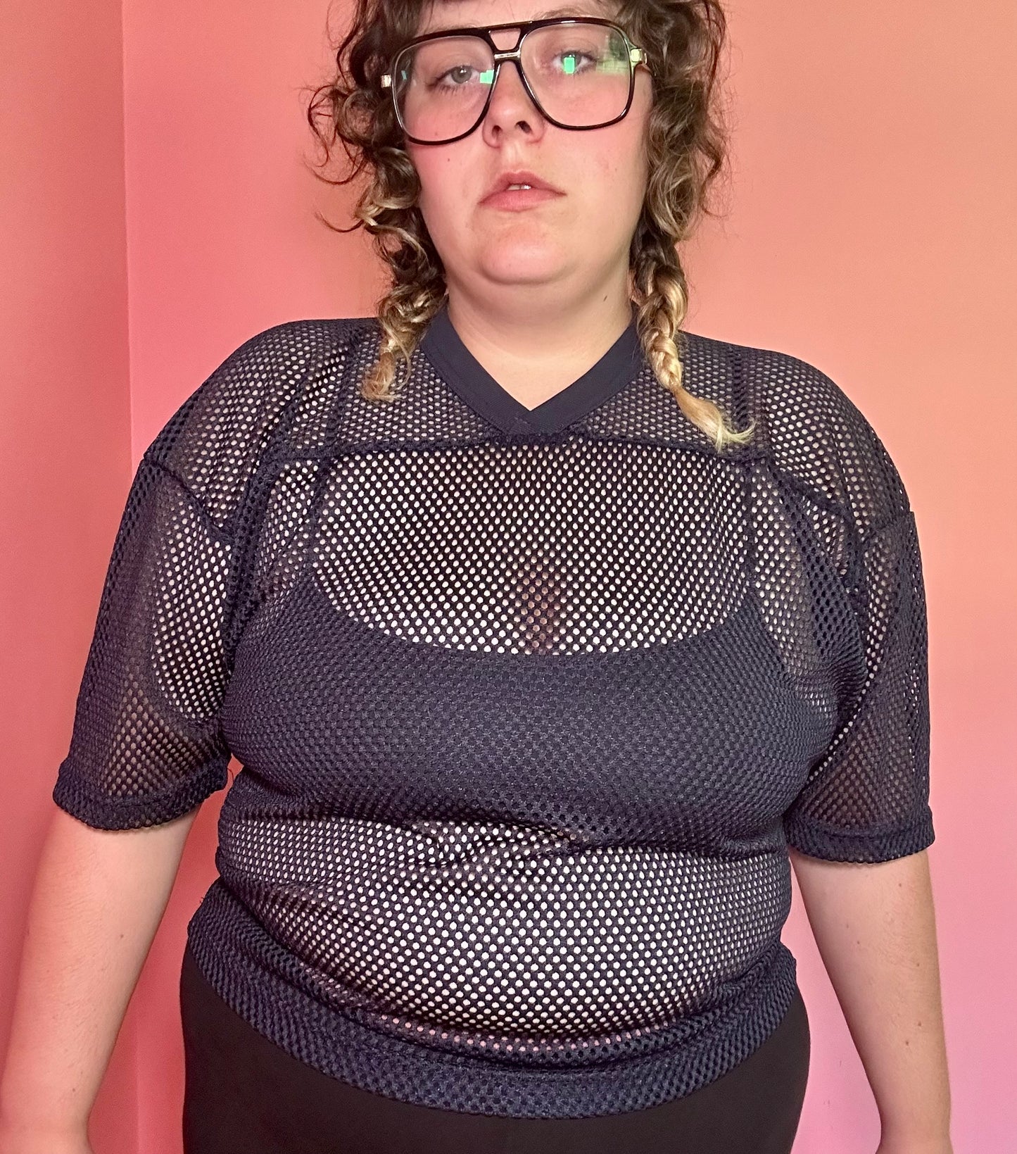 Mesh Navy Sports Jersey (XL)