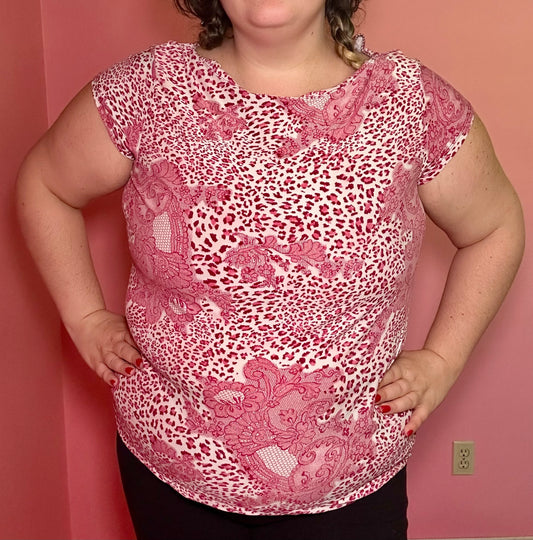 Pink Leopard Top (XL)