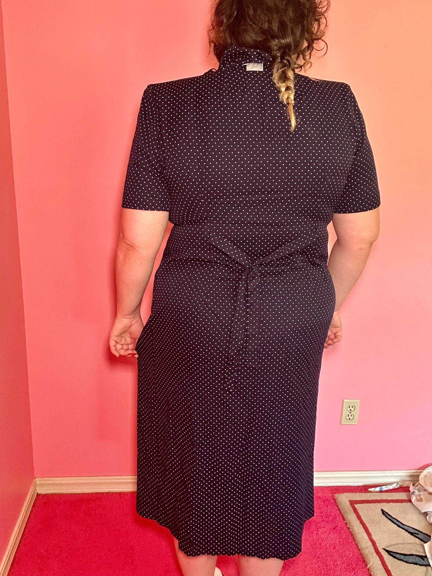 Button Up Polkadot Dress (16)