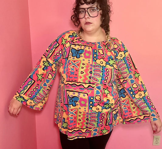 Groovy Colorful Top (2X)