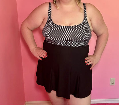 Gingham Swim Dress (14W)