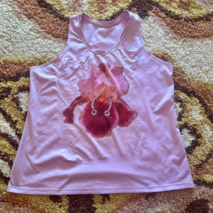 Purple Pierced Iris Tank Top (XL)