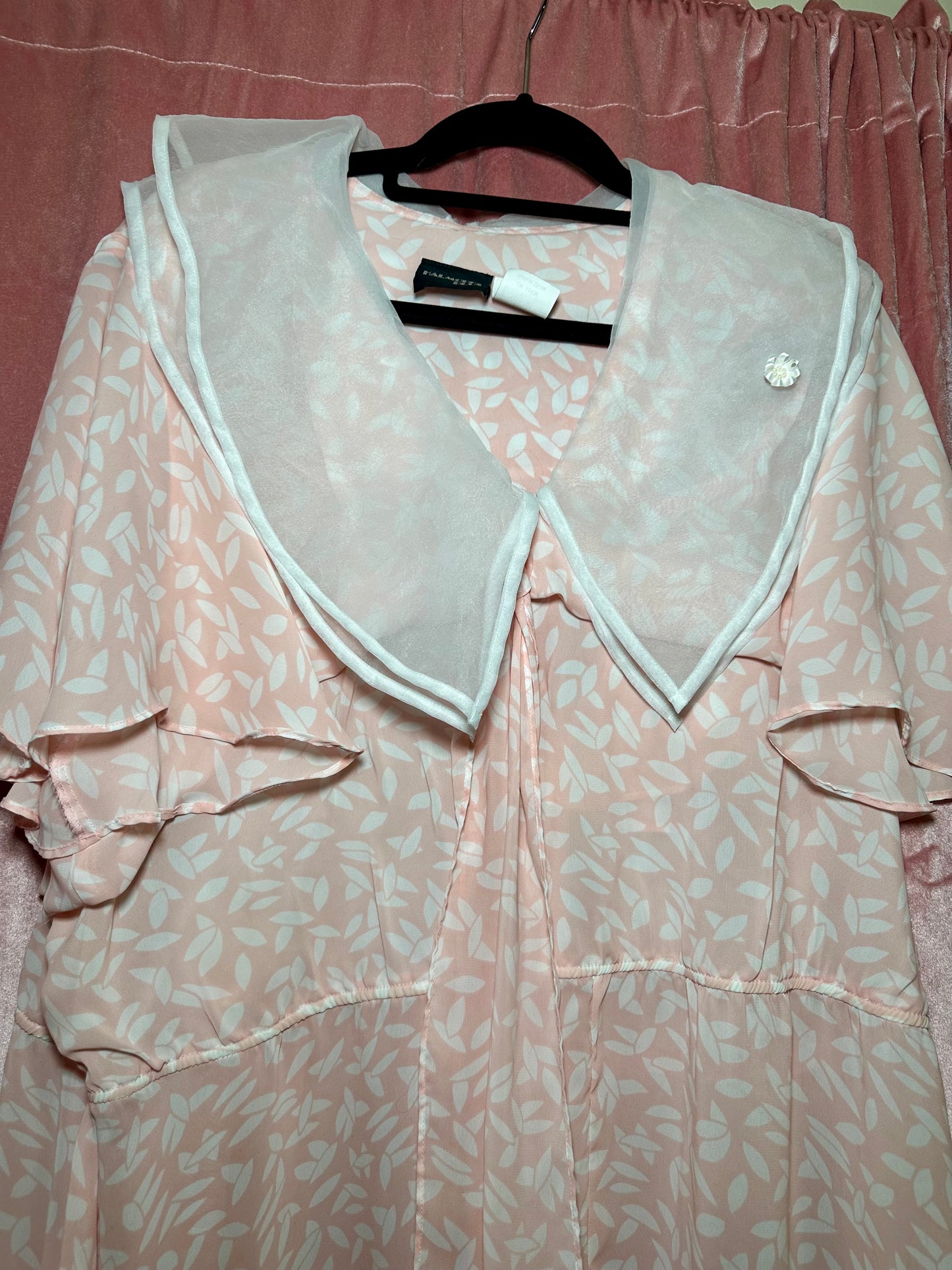 Pink Sheer Sailor Dress (20W)