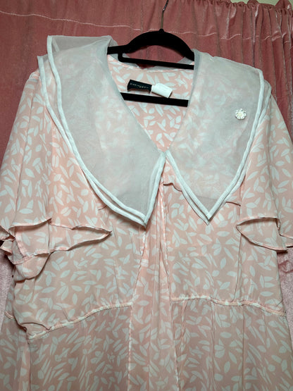 Pink Sheer Sailor Dress (20W)