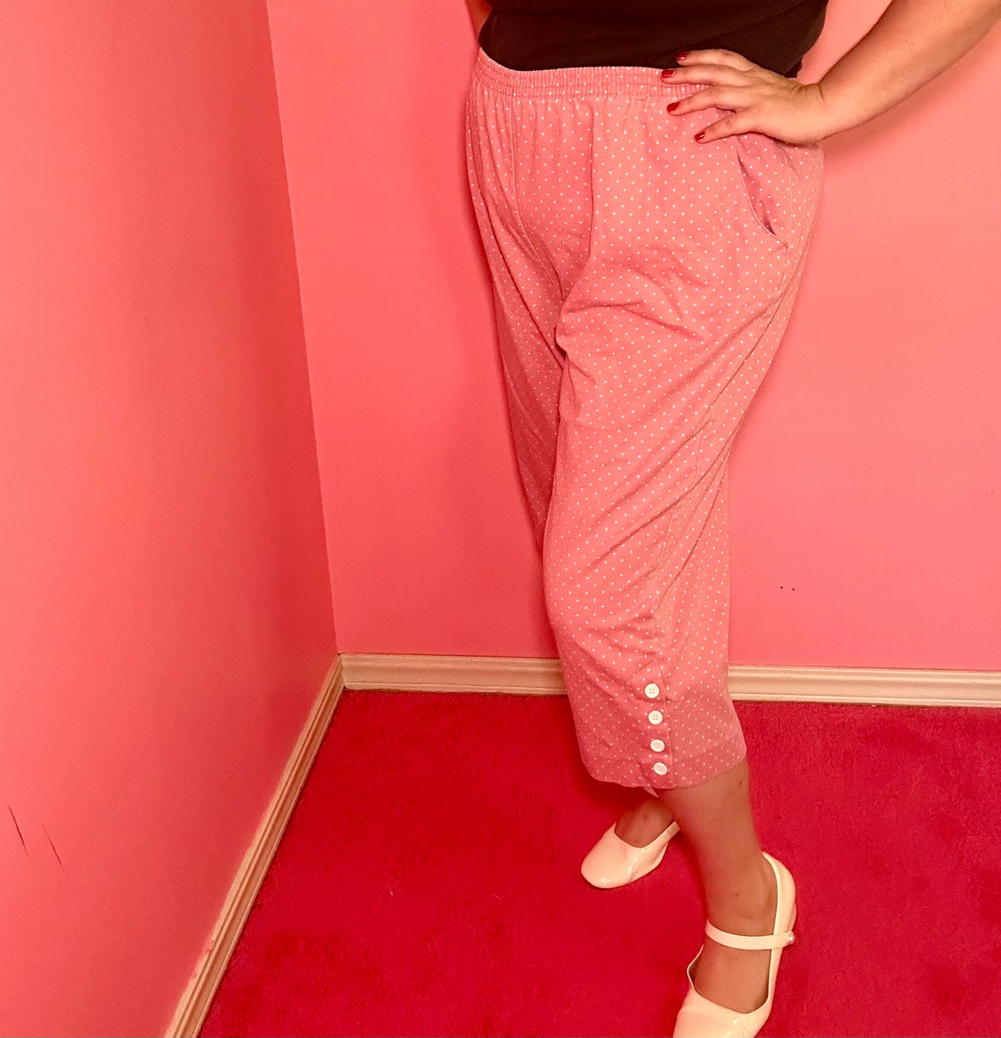 Pink Polka Dot Pant (2XL)