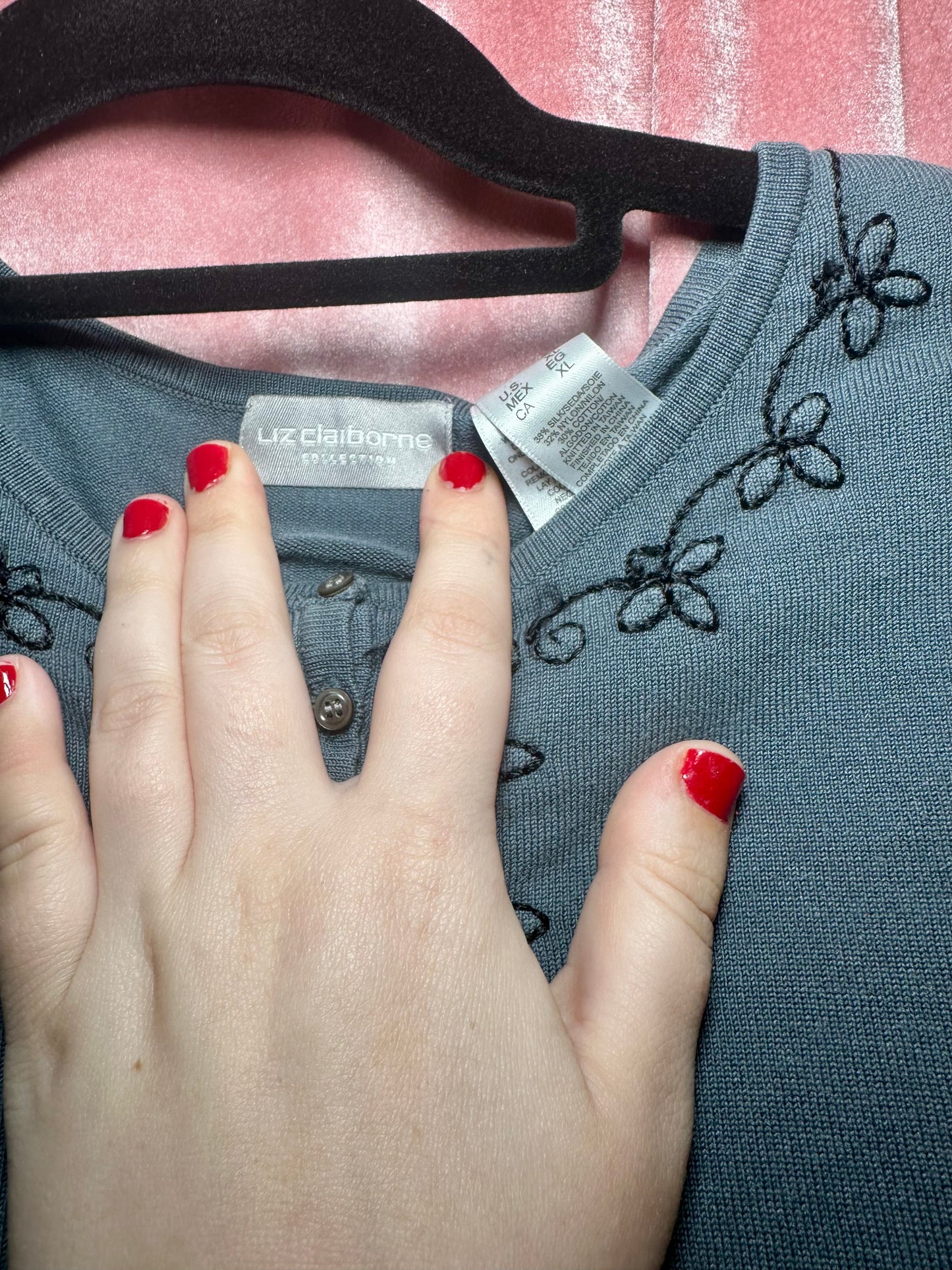 Grey Long Sleeve Top (XL)