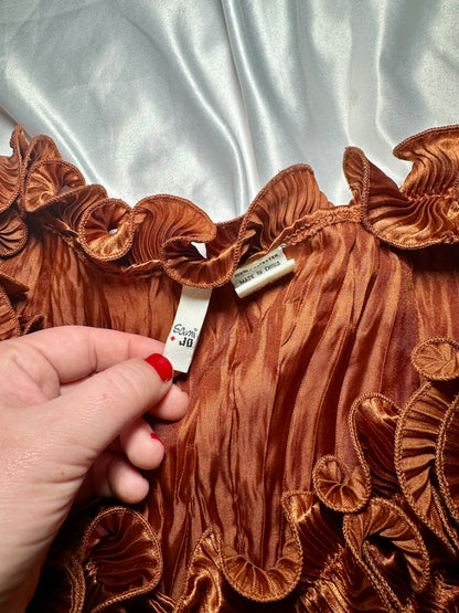 Brown Ruffle Top (L)