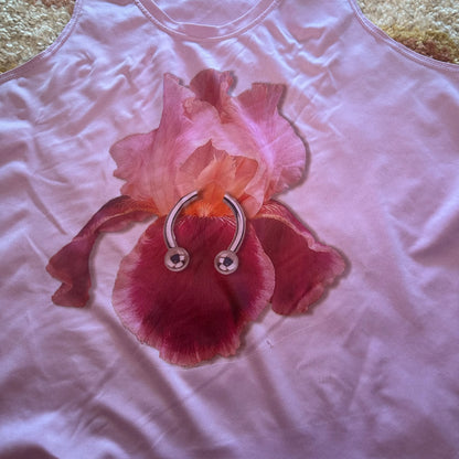 Purple Pierced Iris Tank Top (XL)