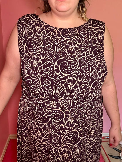 Dark Purple Floral Dress (24W)