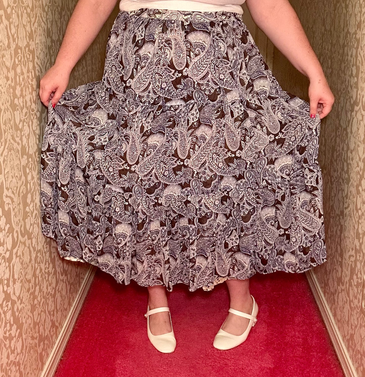 Reversible Blue Chiffon Skirt (16)