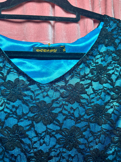 Blue Lace Dress (XL)