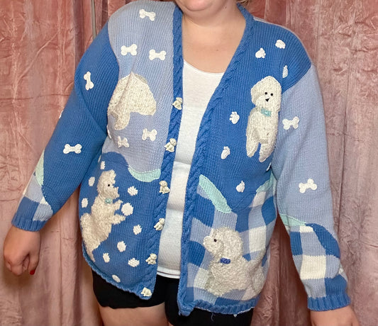 Puppy Cardigan (2X)