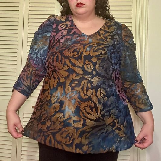 Blue Grunge Boho Fairy Blouse (18/20W)