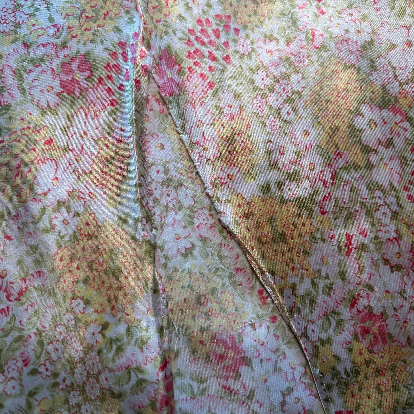 Rhinestone Venus Floral Slip Dress (L)