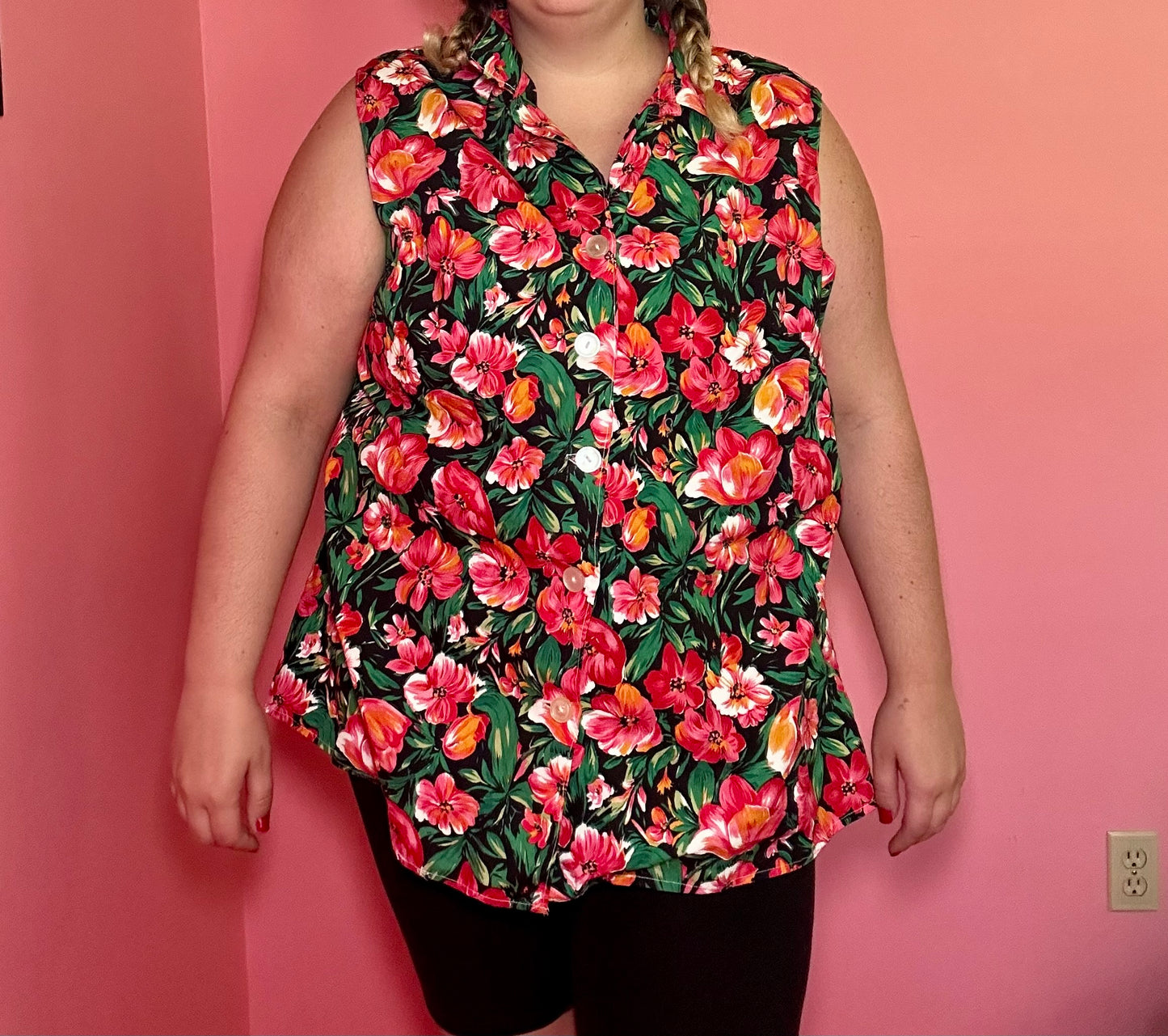 Tropical Floral Tank Top (3X)