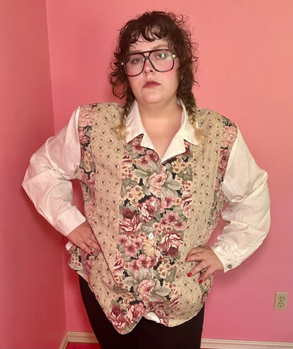 Floral Button Up (22/24W)