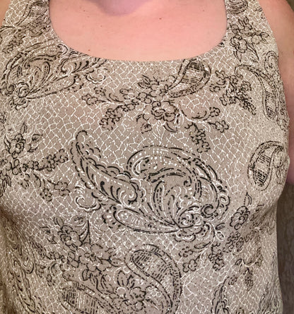 Glitter Paisley Blouse (2X)