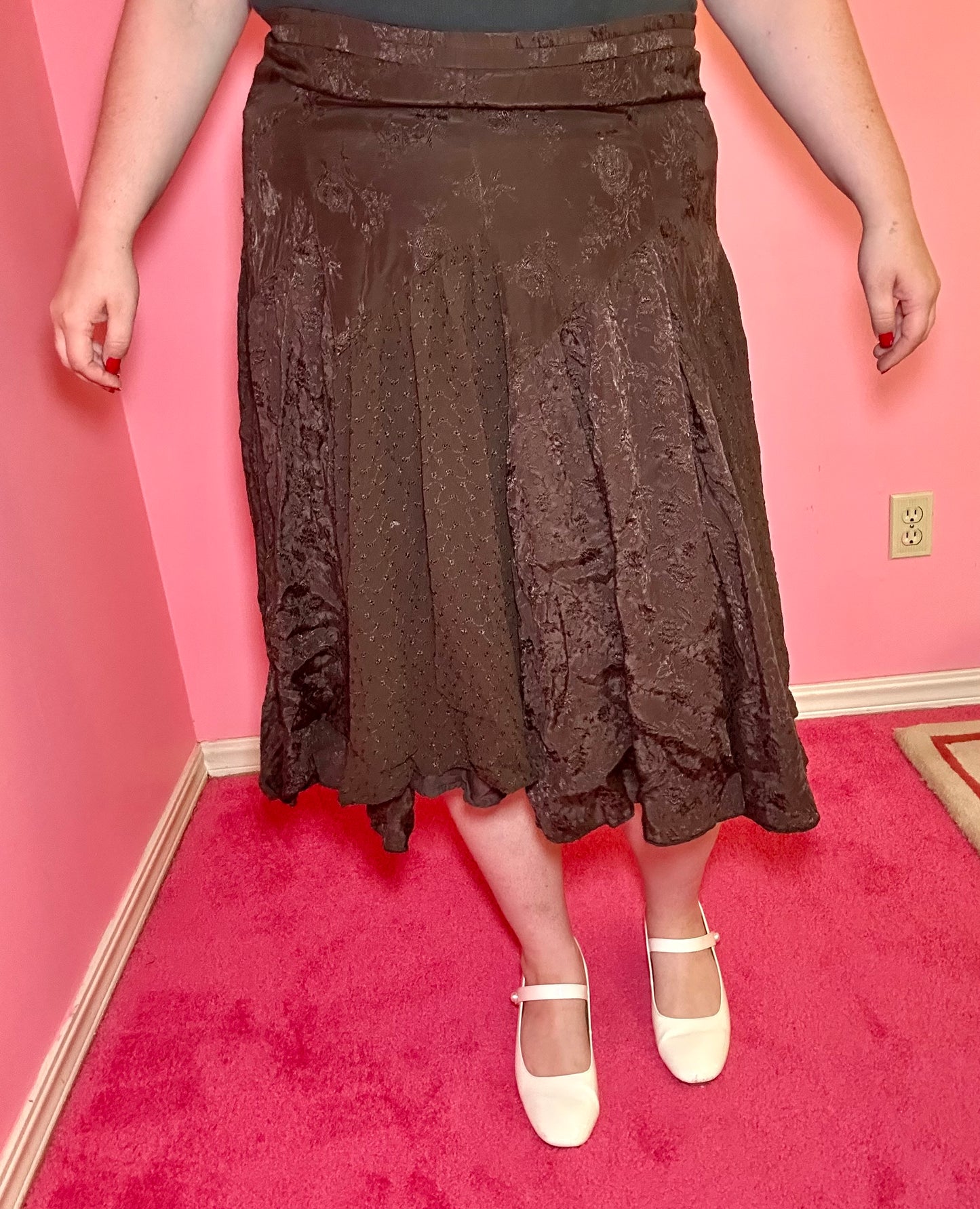 Brown Boho Skirt (L)