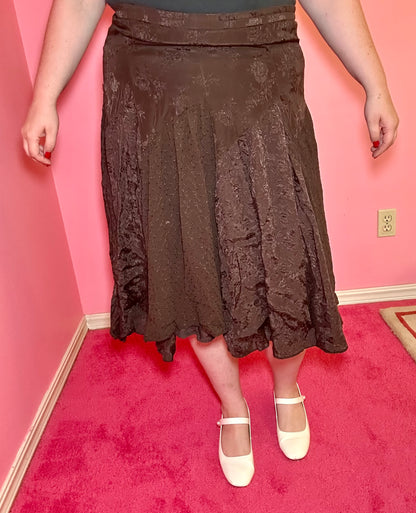 Brown Boho Skirt (L)