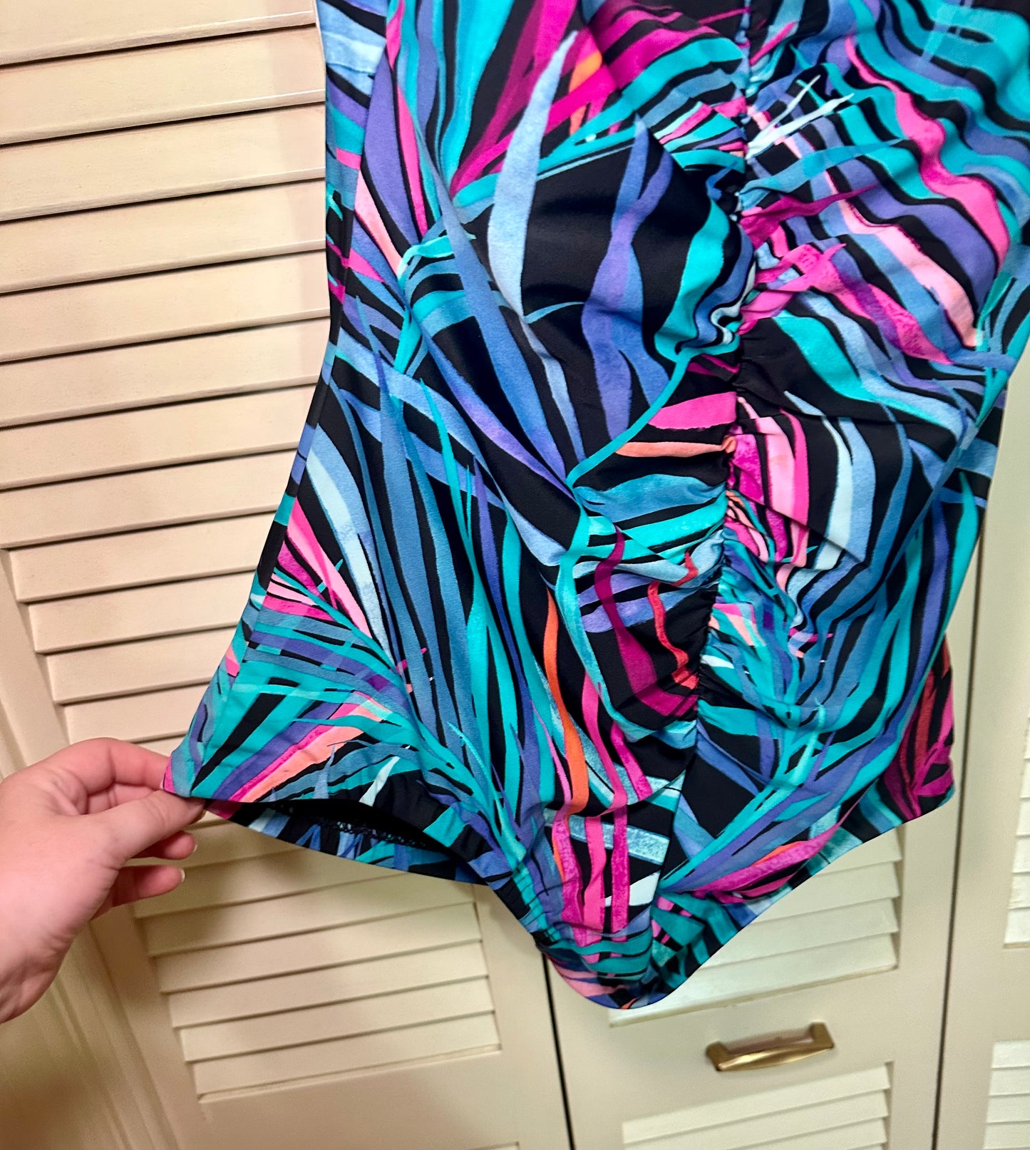Colorful Tropical Swimsuit (XL)