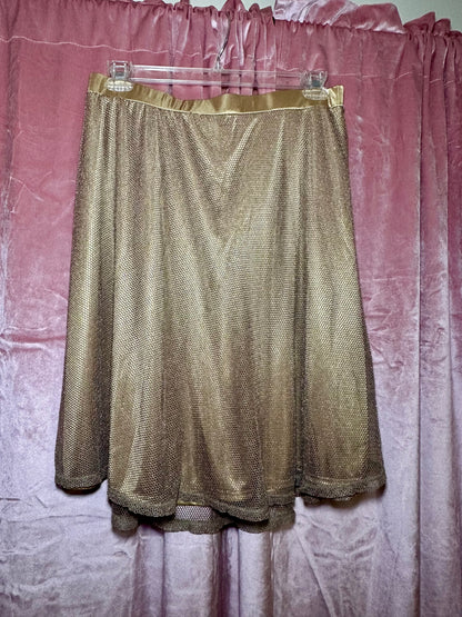 Gold metallic Skirt (XL)