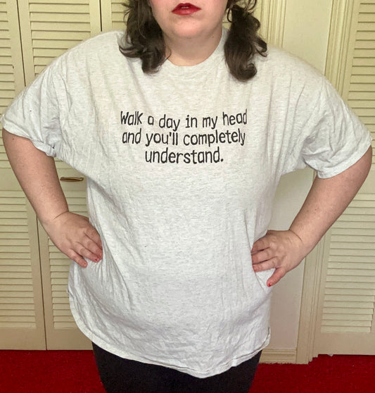 Walk A Day in My Head T-Shirt (2XL)