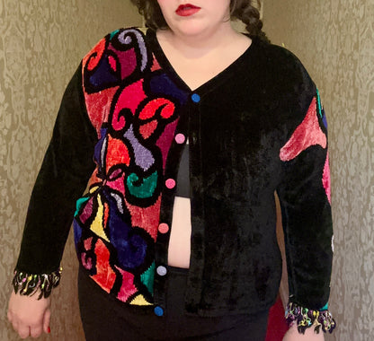 Stain Glass Sweater Cardigan (XL)