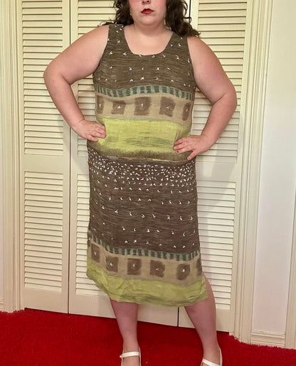 Boho Green Graphic Dress (18)