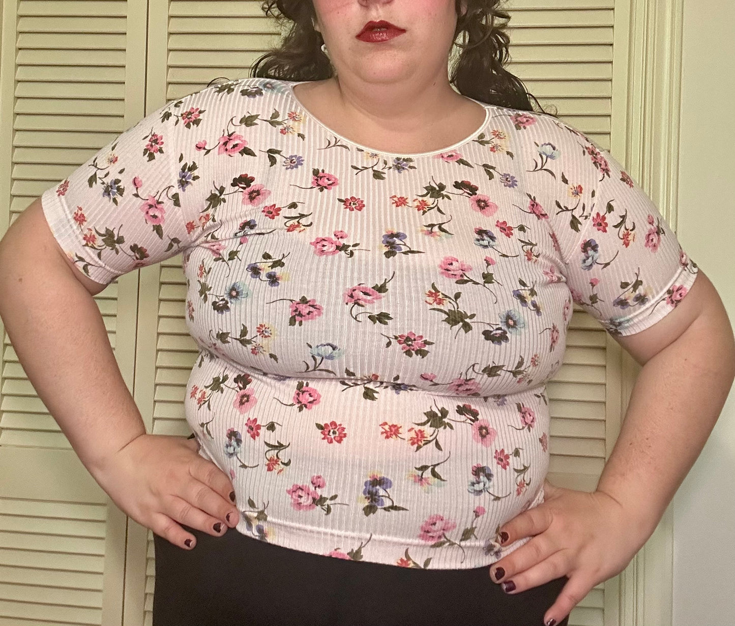 Sweet Floral Top (L)