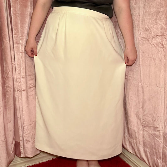 White Maxi Business Skirt (24W)