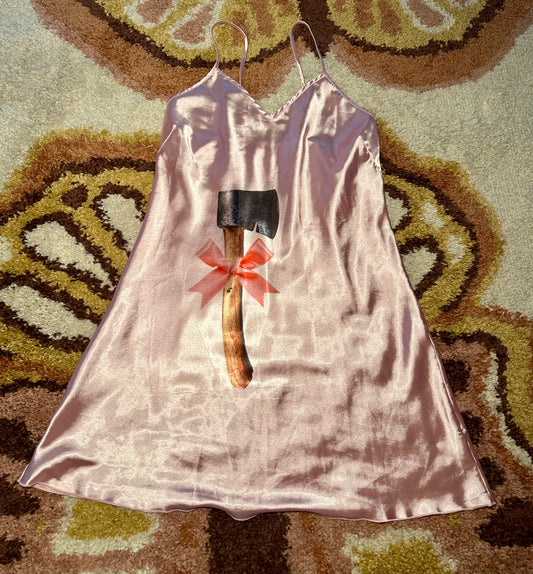 Pink Hatchet Slip Dress (XXL)