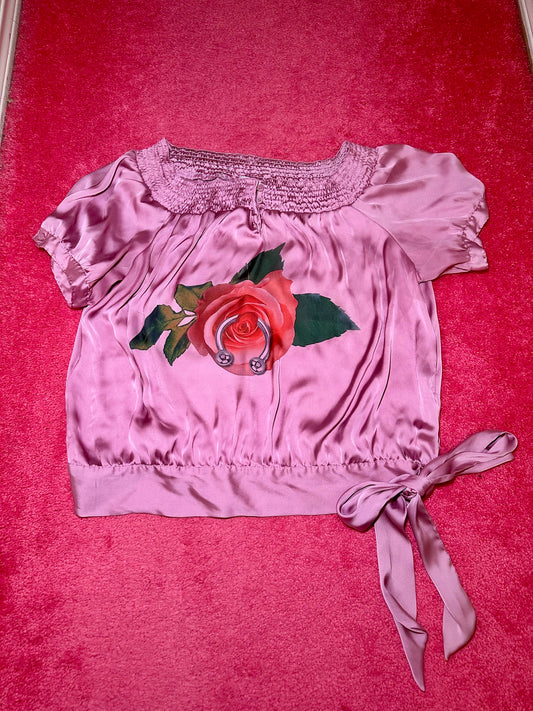 Pierced Rose Blouse (XL)