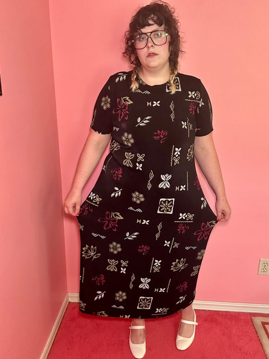 90s Earthy Maxi Dress (3X)