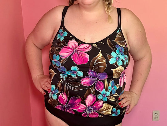 Tropical Tankini Top (2X)
