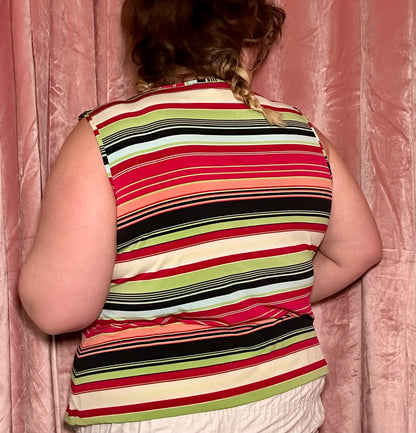 Y2K Striped Top (2X)