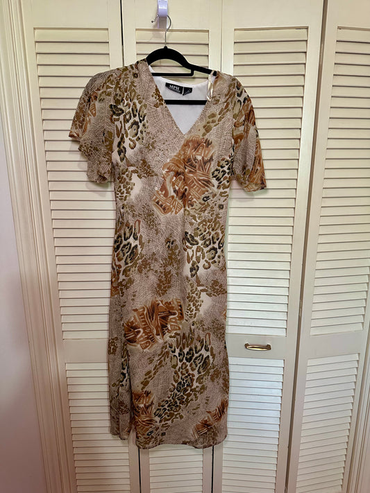 Cheetah Chiffon Dress (XL)