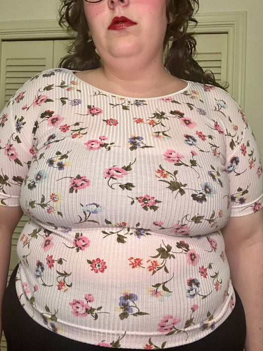 Sweet Floral Top (L)
