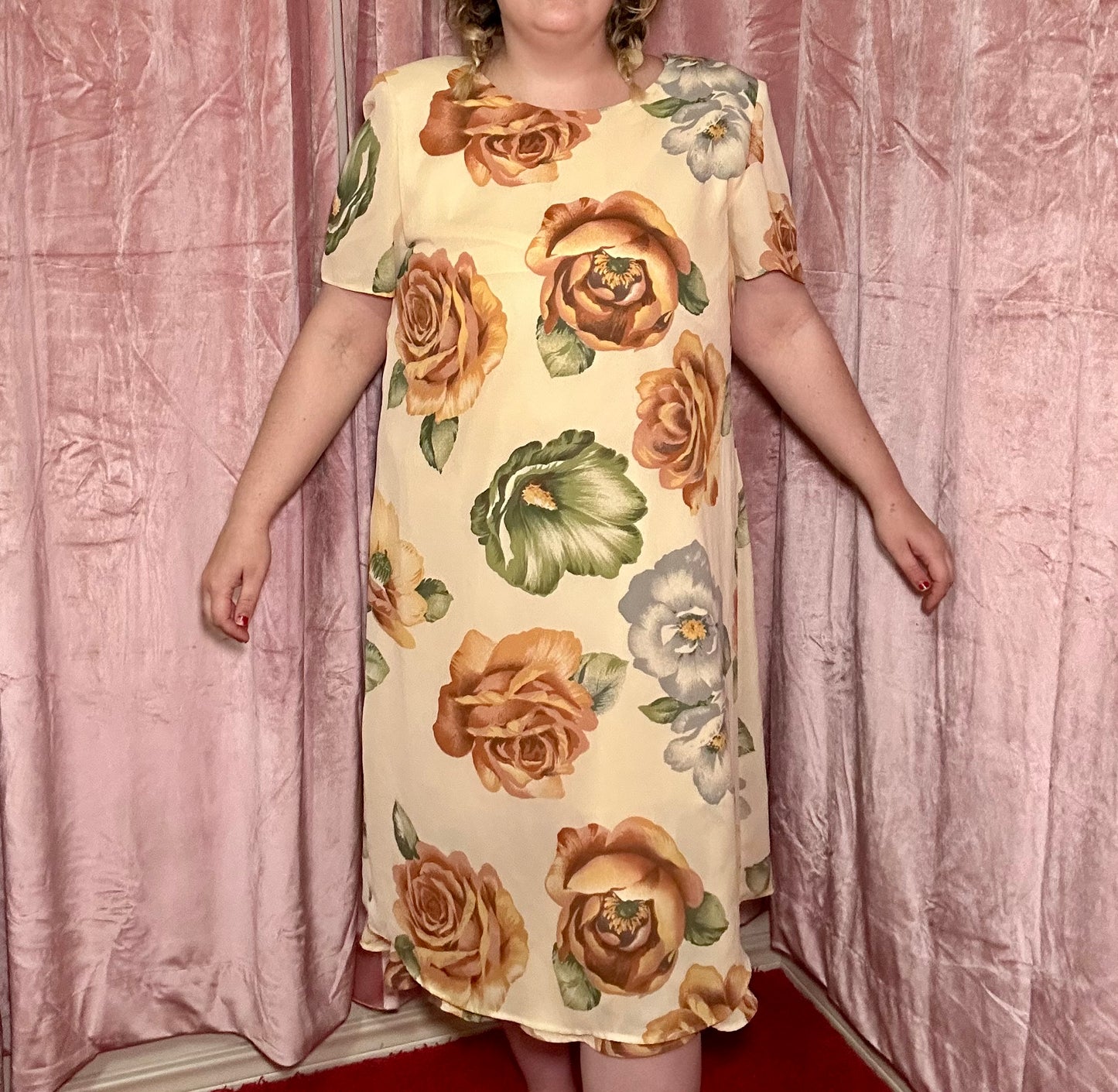 Cream Floral Dress (20)