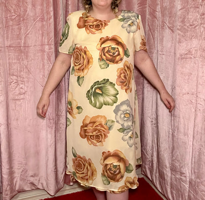 Cream Floral Dress (20)